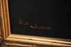 Wahso Chan Oil Painting of Smoking Chinese Elder of San Francisco USA 1900s