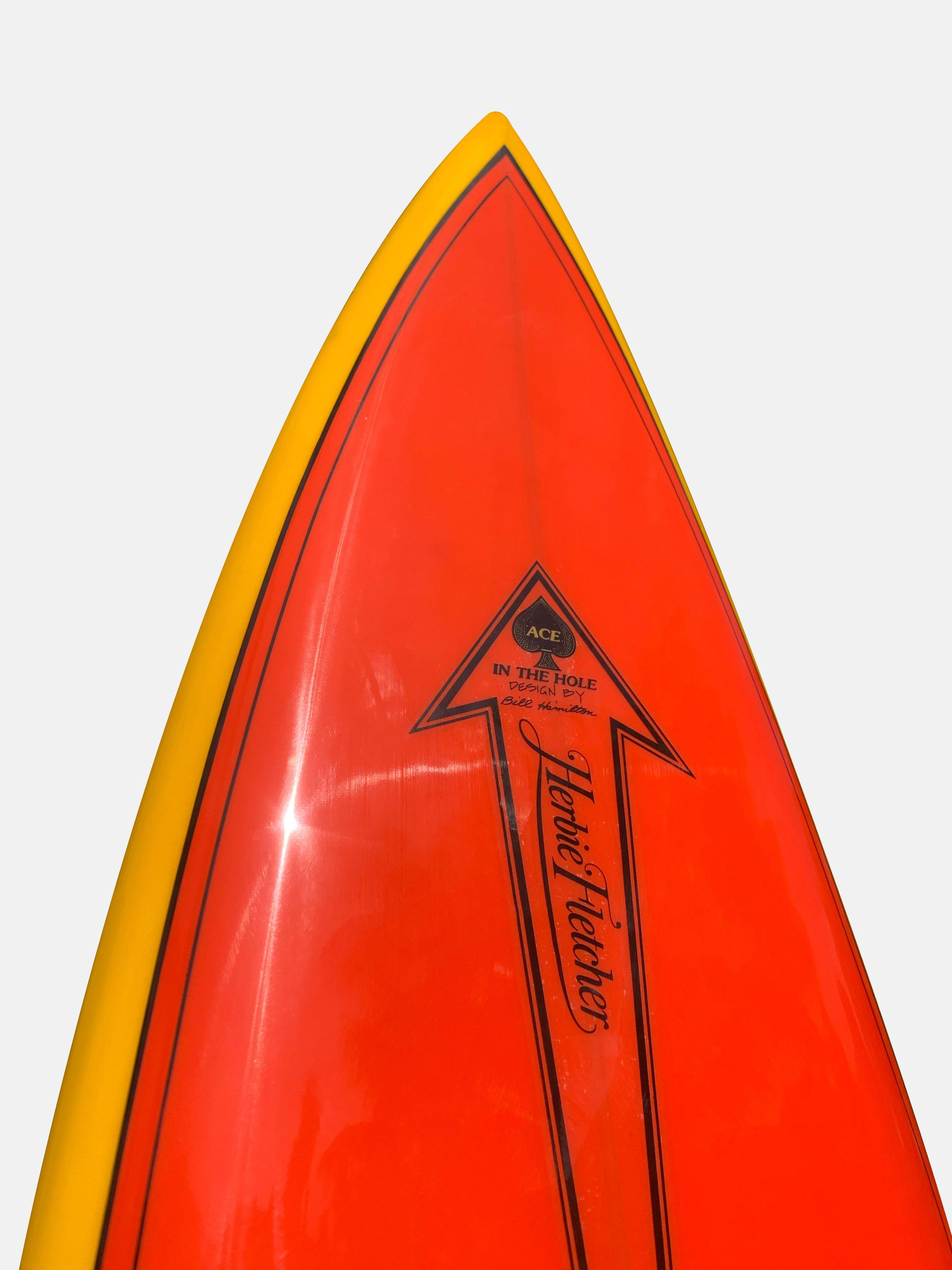 Waimea Gun Surfboard Herbie Fletcher Bill Hamilton Collab (late 1970s) 1