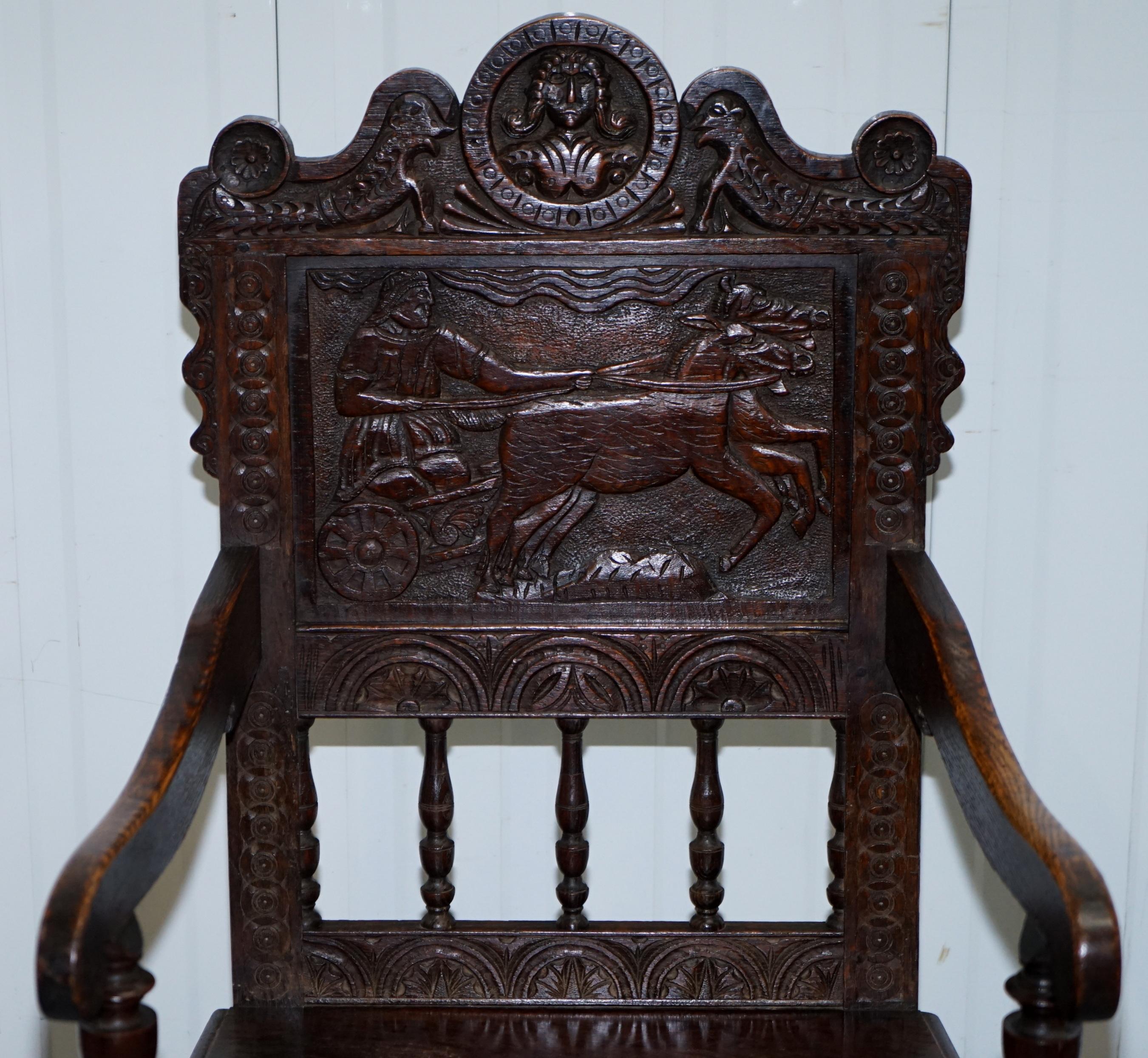 king charles wooden chair