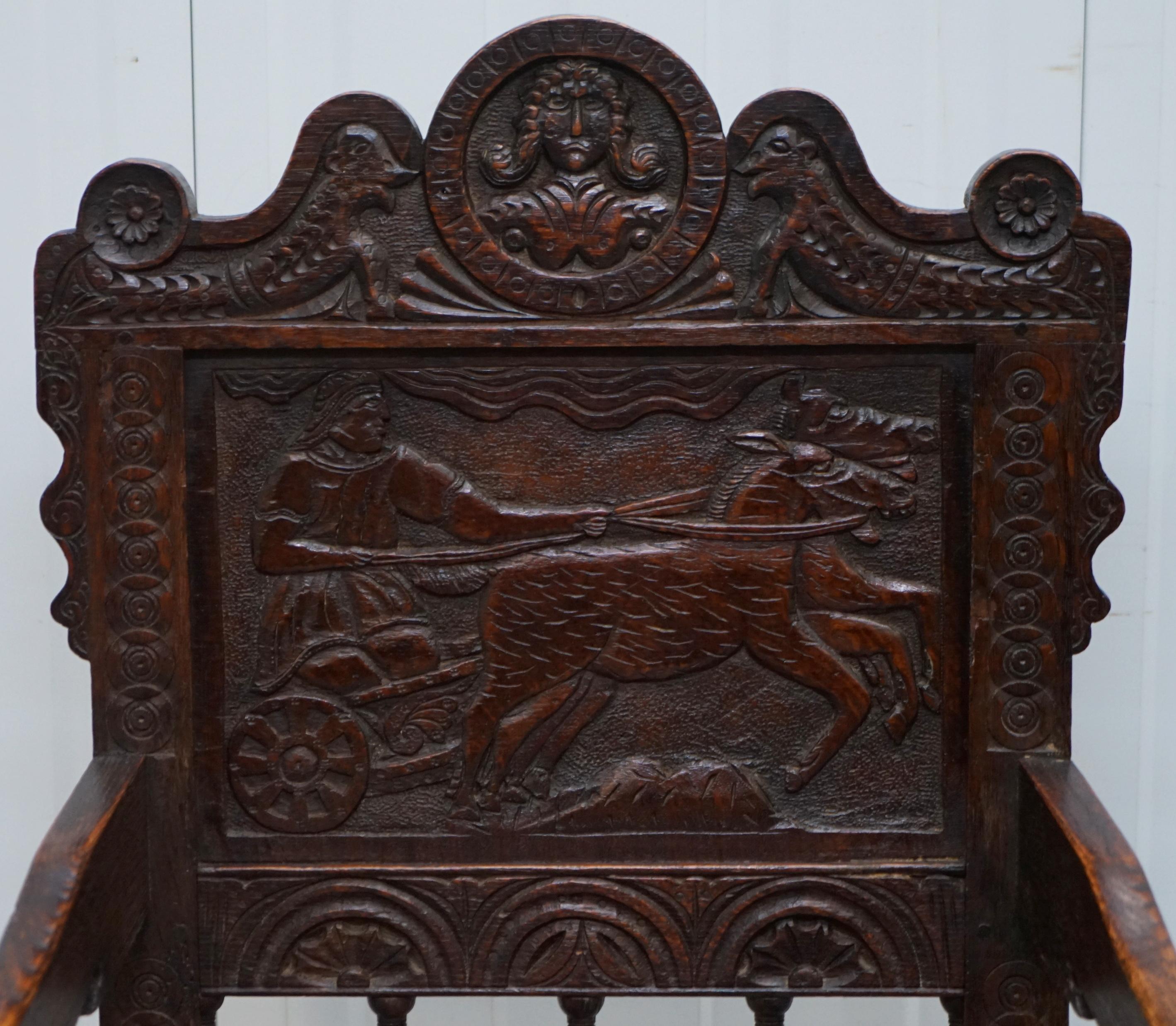 wooden chair king charles