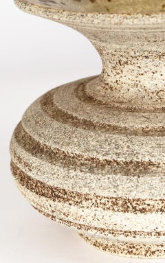 Waistel Cooper Studio Pottery Textured Banded Pattern Vase