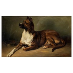 Waiting for Master Oil on Canvas by Benno Rafael Adam