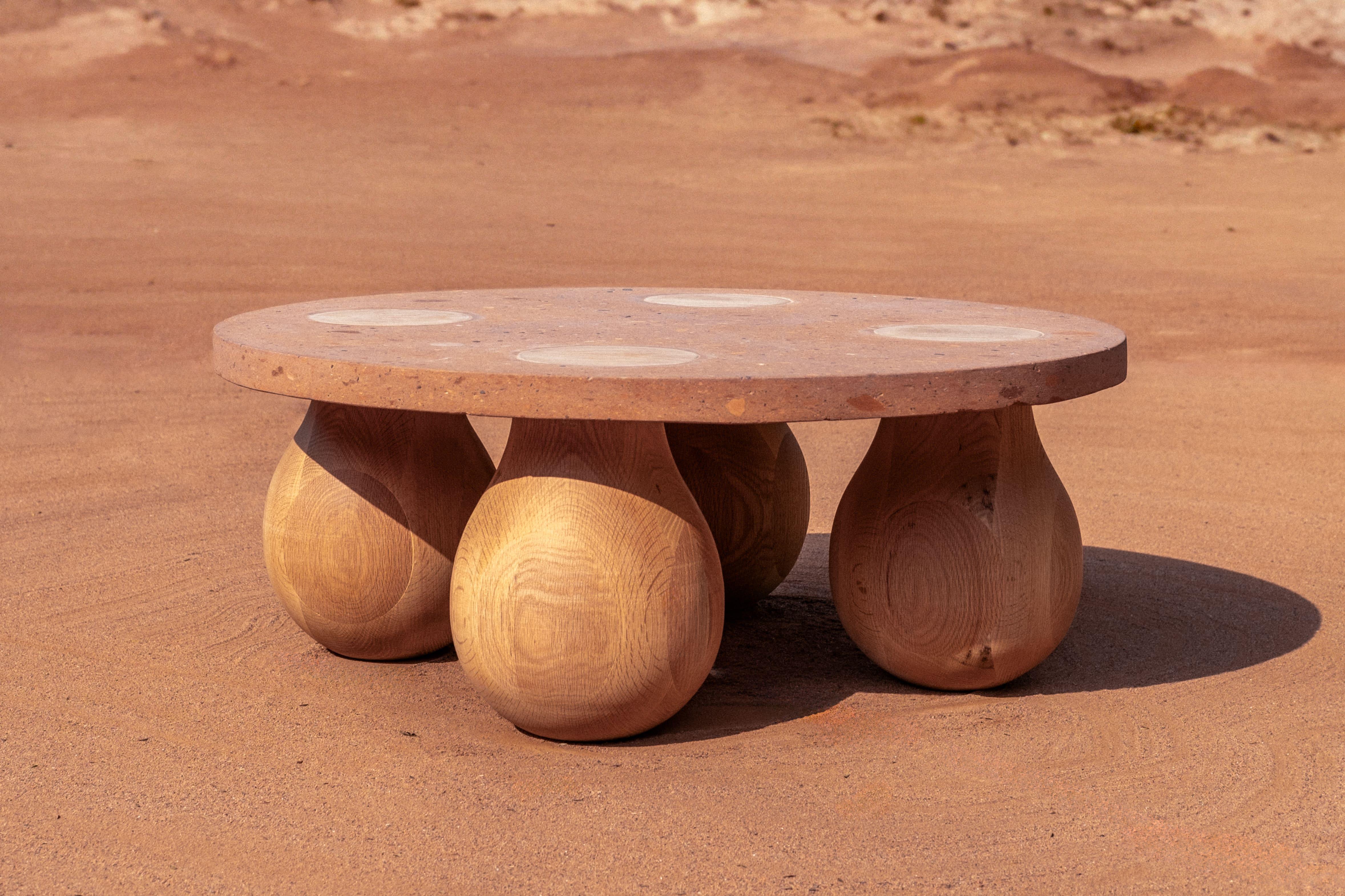 Post-Modern Waje Center Table by Comuna MX For Sale