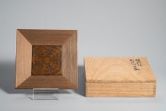 Wajima Jindai Sugi Maki-e Square Tray by Wakashima Takao