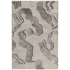 Wake Hand-Knotted Area Rug in Wool and Silk by Kelly Wearstler