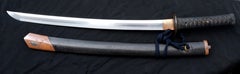 Wakizashi Samurai Short Sword Tsunahiro School Circa 1550-1650 by Tsunaie