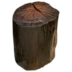 Walang Tree Dark Brown Side Table, Indonesia, Contemporary