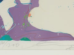 Walasse Ting, Nacht, Lithografie, Gerahmt und signiert