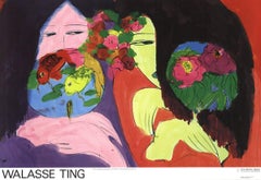1974 After Walasse Ting 'Little Whisper' Contemporary Multicolor