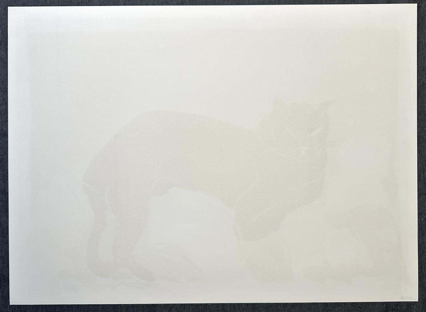 Artista: Walasse Ting
Titolo: Gatto nero - Gatto di mezzanotte
Anno:  1981
Medio: Litografia su carta Arches Archival 22'' x 30''
Edizione: Firmato a matita e contrassegnato come AP

Walasse Ting (DING XIONGQUAN) (13 ottobre 1929 - 17 maggio 2010)