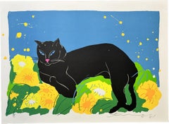 Black Cat 1981 Litografia su carta Arches Archival