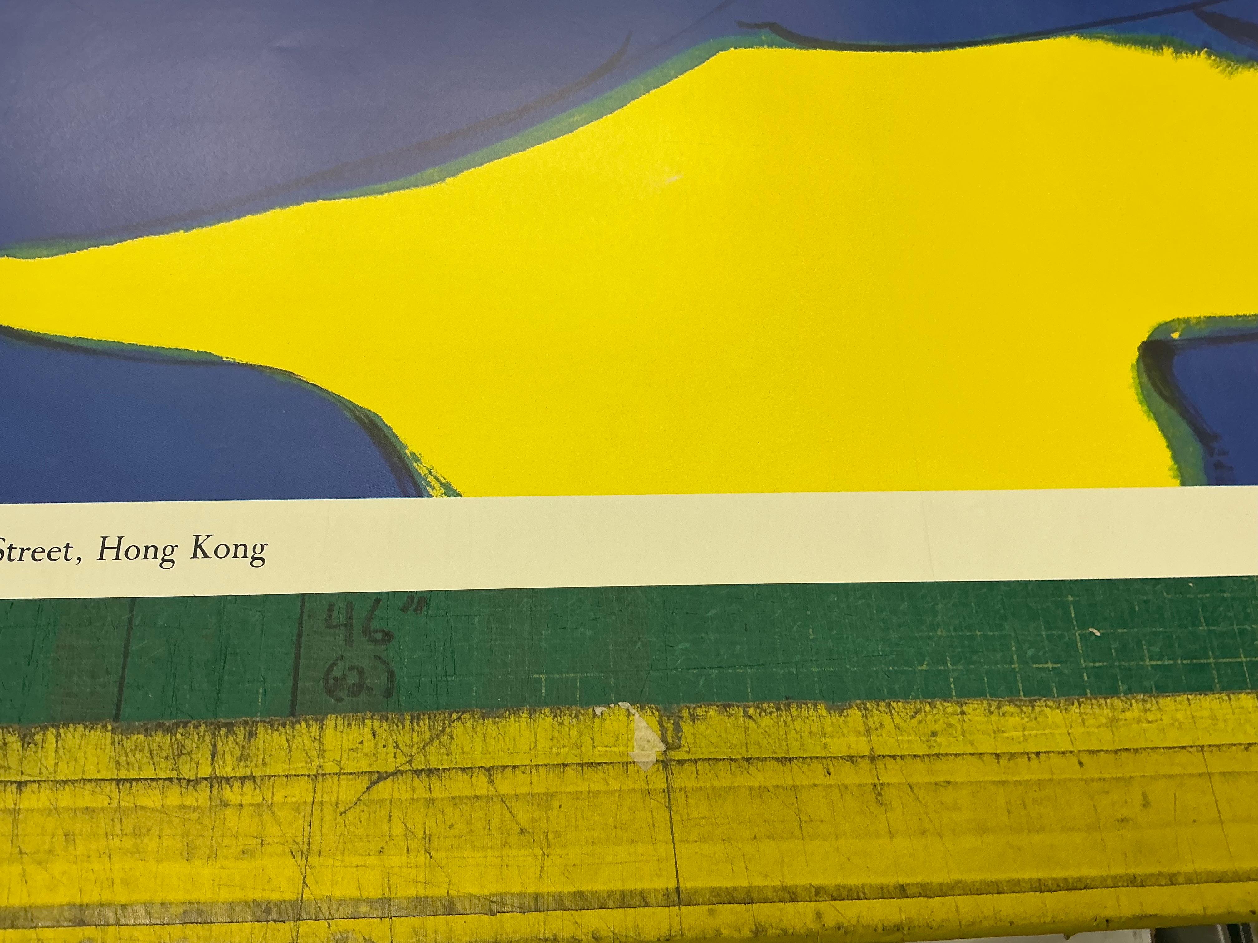 Blue Horse Offset Print by Walasse Ting, Contemporary, 1990