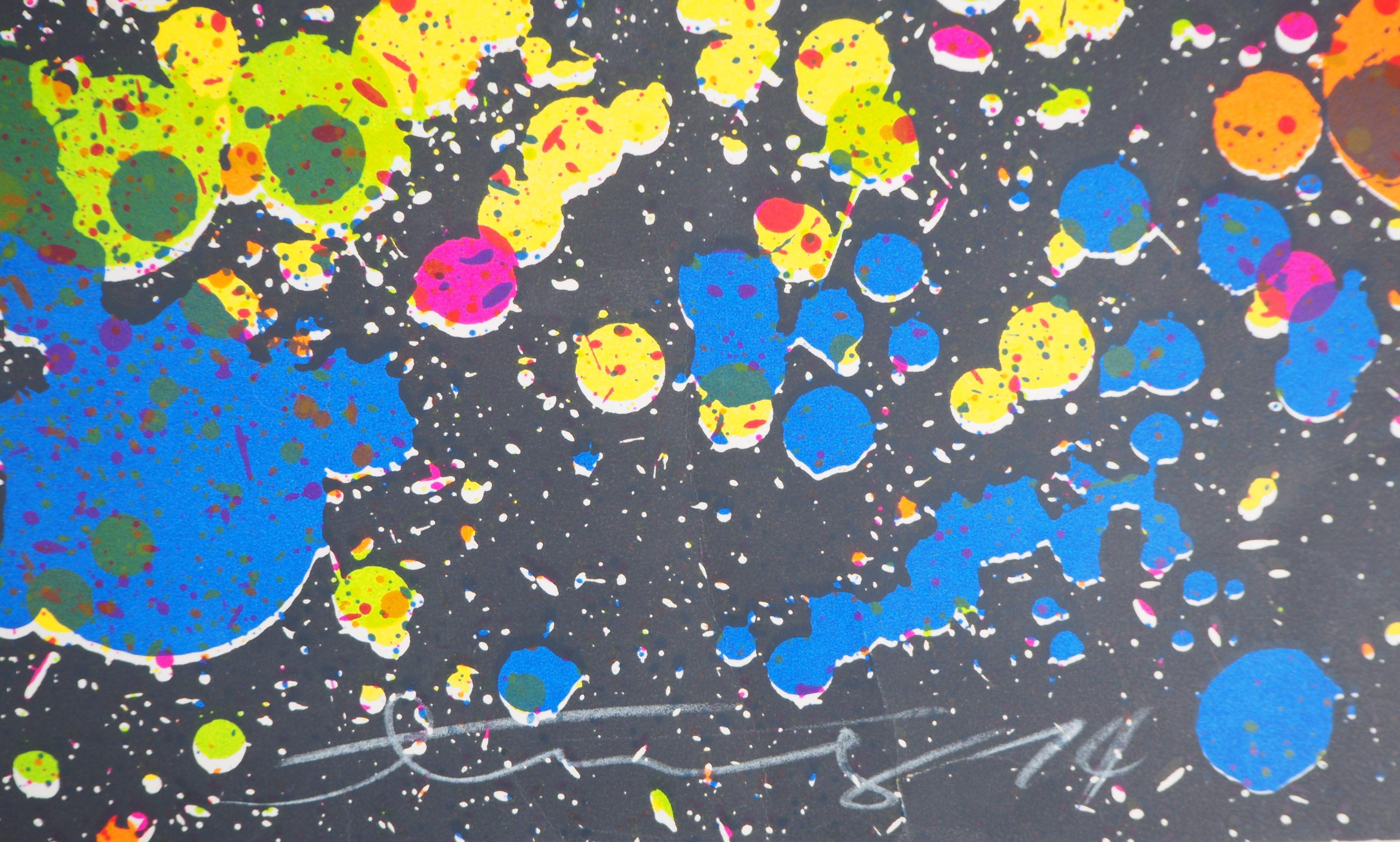 Cosmos : Color Explosion - Original lithograph, Handsigned and Numbered /75 - Print by Walasse Ting