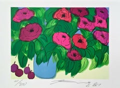 Flowers, Limited Edition Lithograph, Walasse Ting