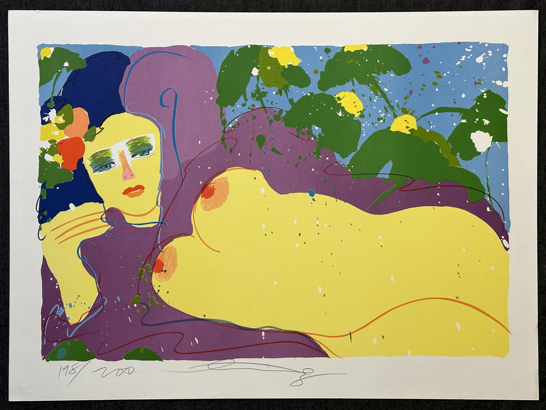 Grape Flavor 1979 Signed Limited Edition Lithograph - Print by Walasse Ting