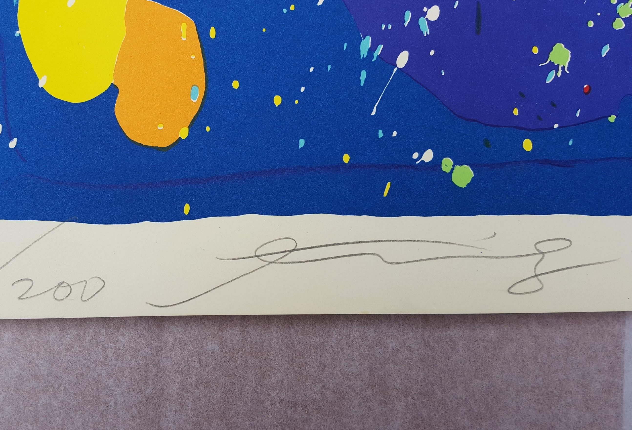 Lady with Flowers /// Pop Art Walasse Ting Colorful Girl Abstract Lithograph Art For Sale 9