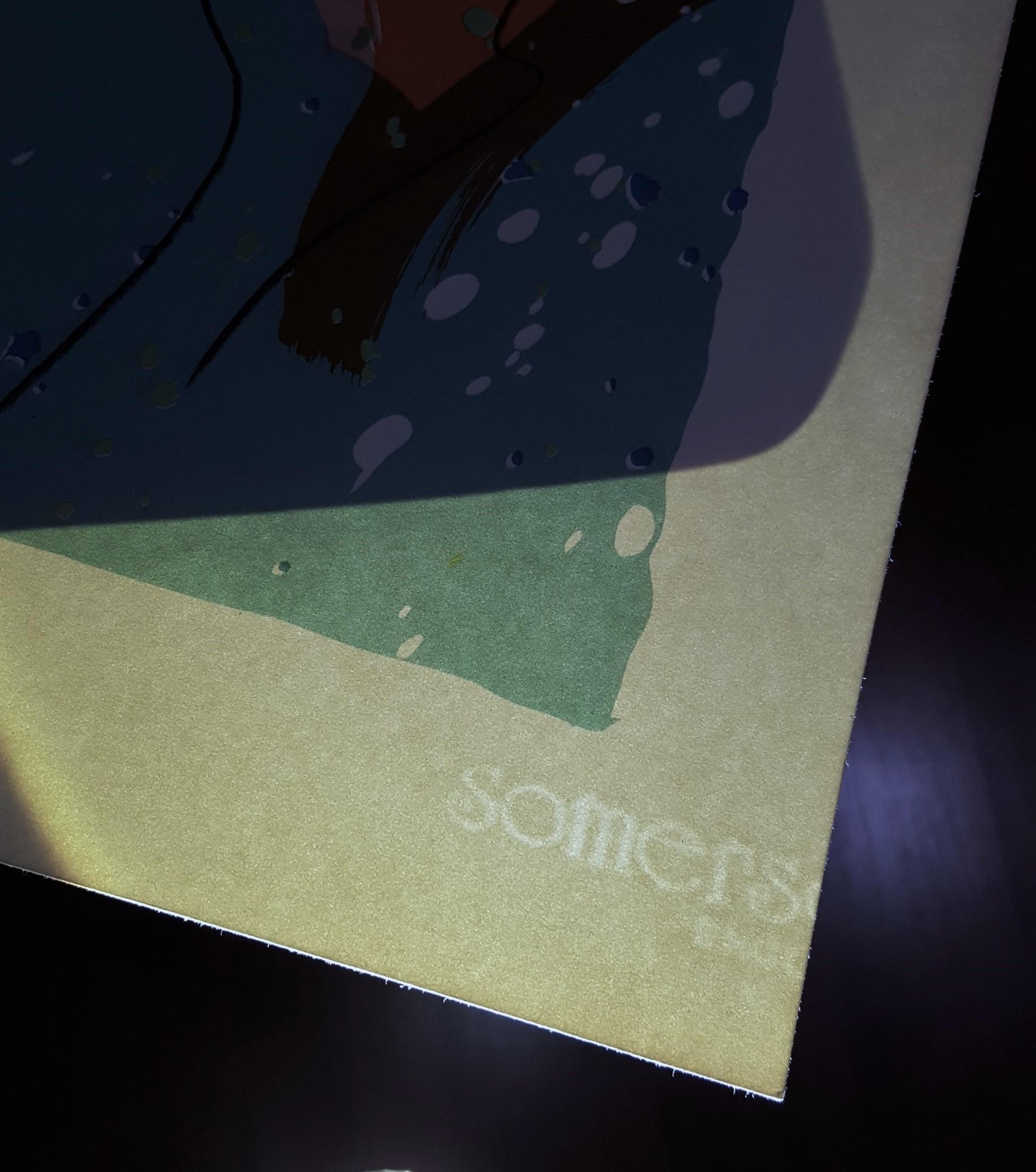 Lady with Flowers /// Pop Art Walasse Ting Colorful Girl Abstract Lithograph Art For Sale 16