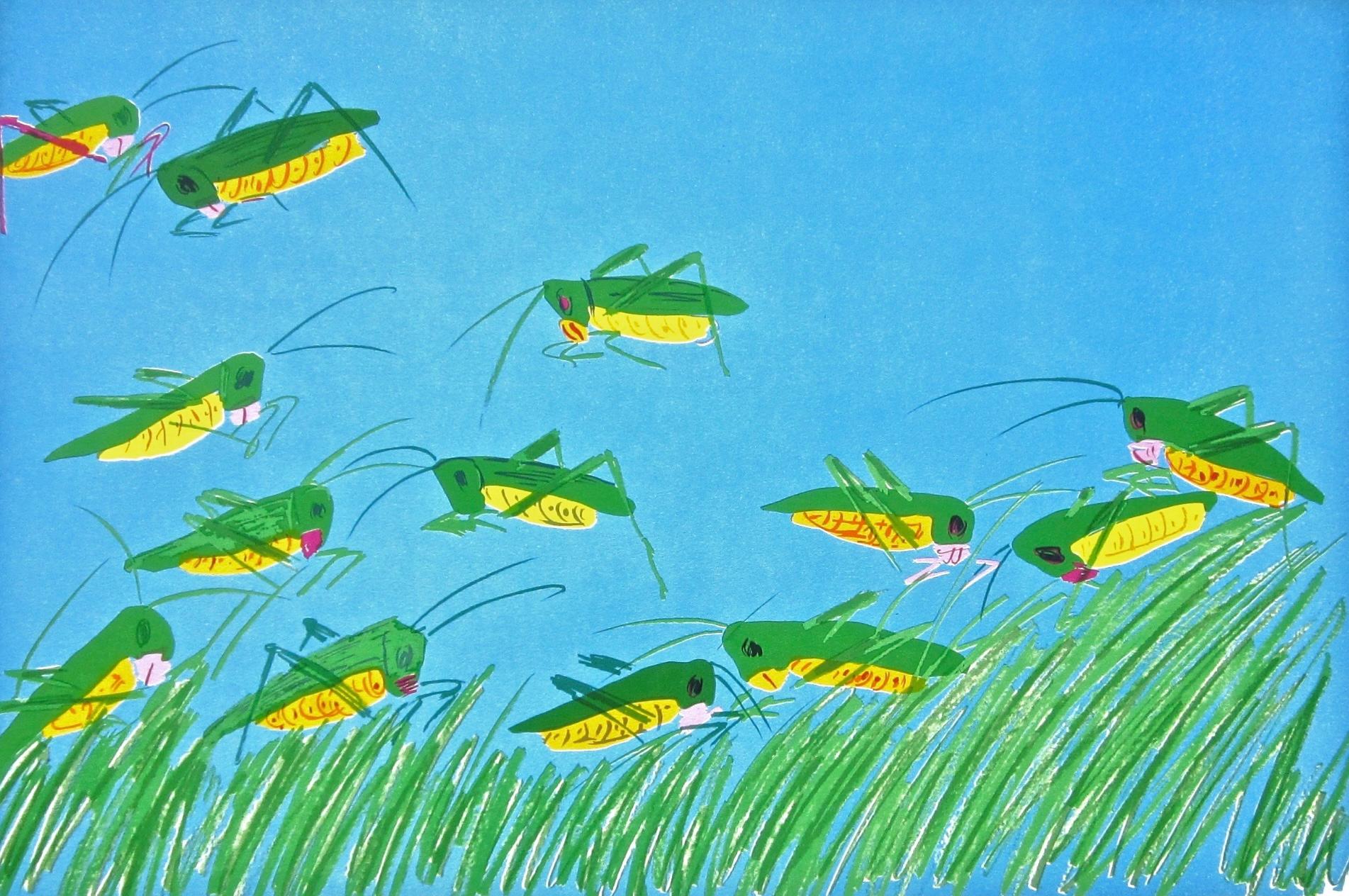 Saltamontes con suerte, Walasse Ting 丁雄泉