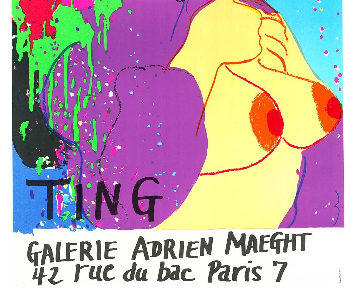Original Akt-Ausstellungsplakat 