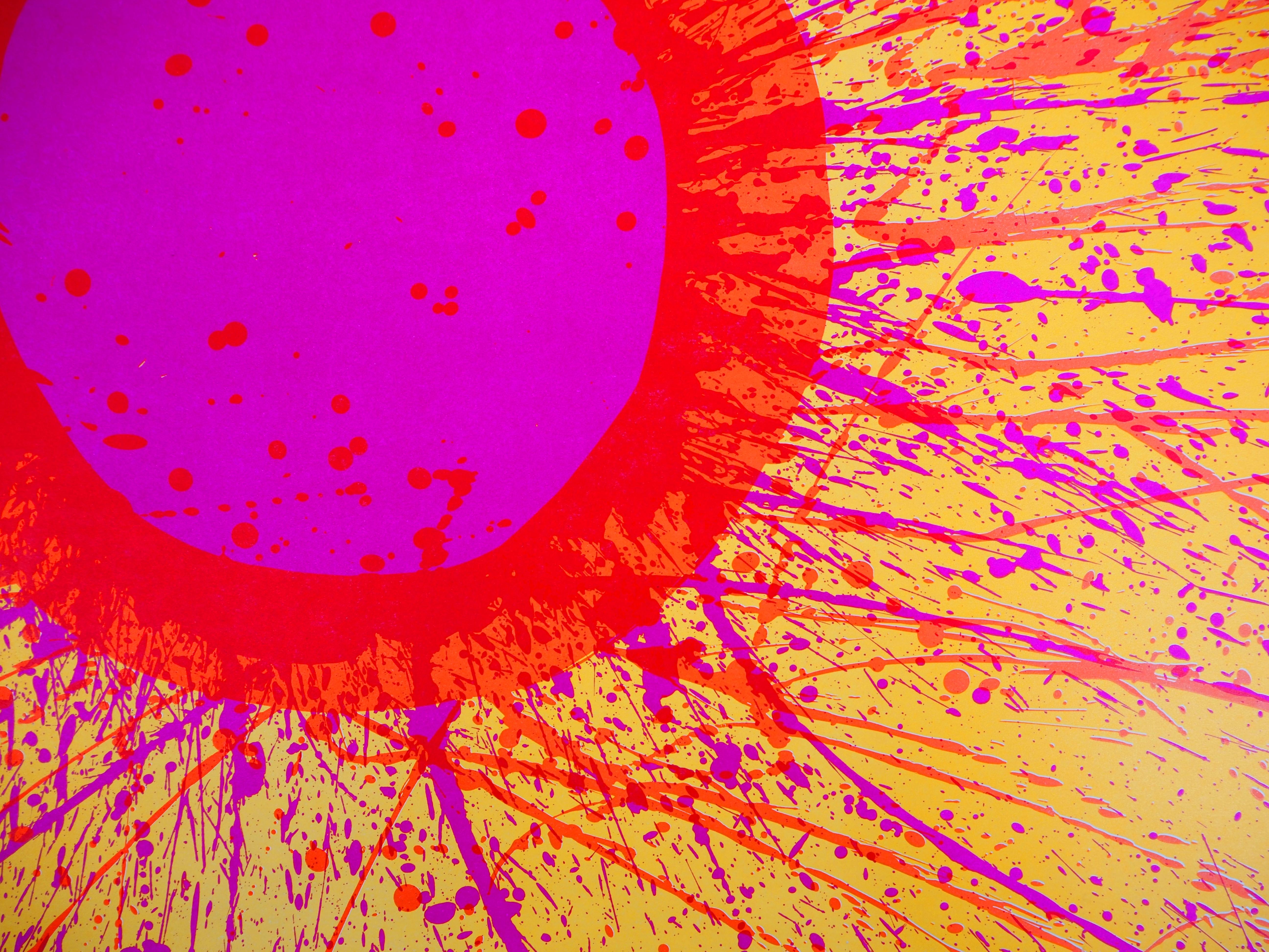 Walasse TING
Shining Sun -, 1974

Original lithograph
Handsigned in pencil
Justified EA (artist proof)
On vellum 60 x 86 cm (c. 24 x 34 in)

Very good condition, small defects at the edge of the sheet