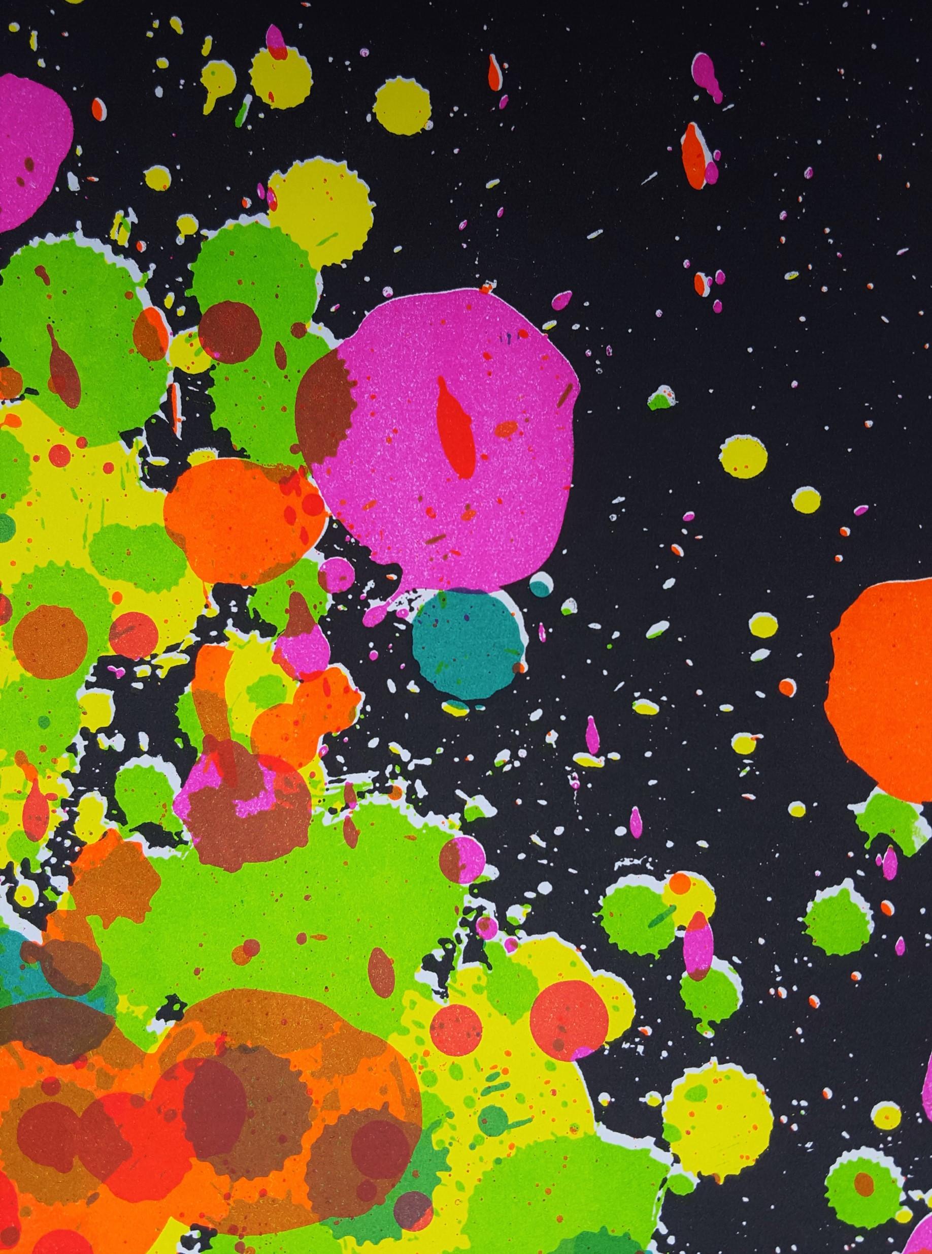 Untitled (Fresh Air School) /// Contemporary Abstract Expressionist Walasse Ting im Angebot 10