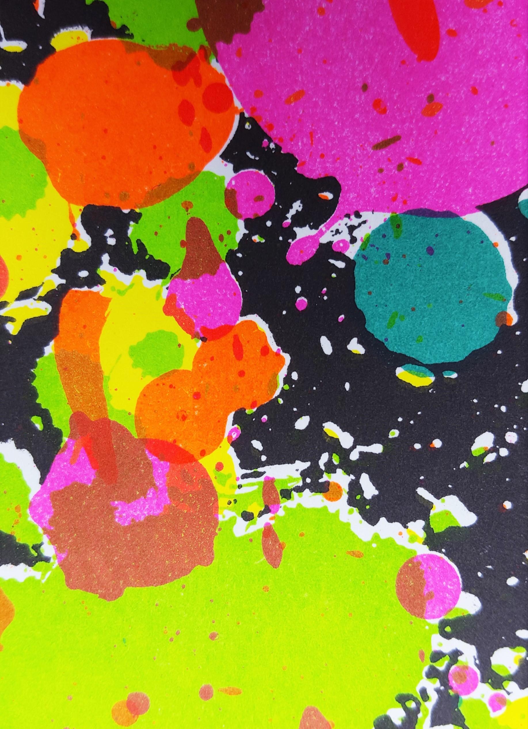 Untitled (Fresh Air School) /// Contemporary Abstract Expressionist Walasse Ting im Angebot 11