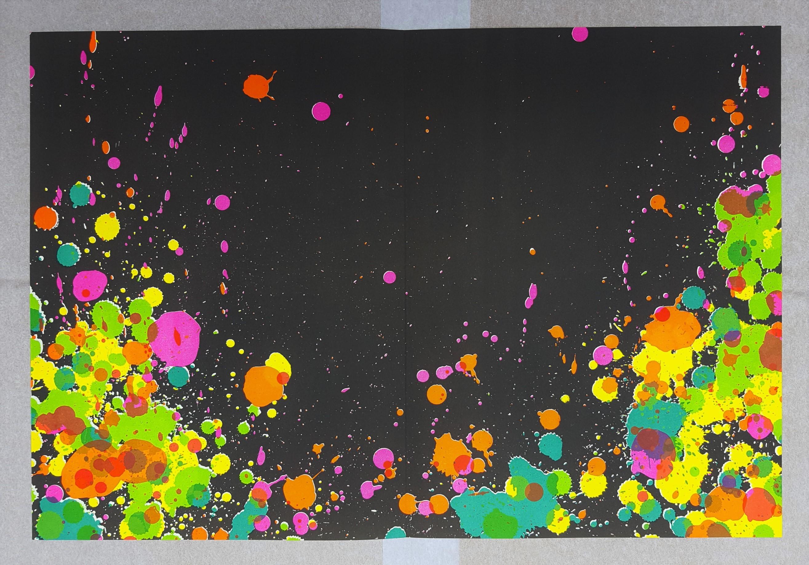 Untitled (Fresh Air School) /// Contemporary Abstract Expressionist Walasse Ting im Angebot 1