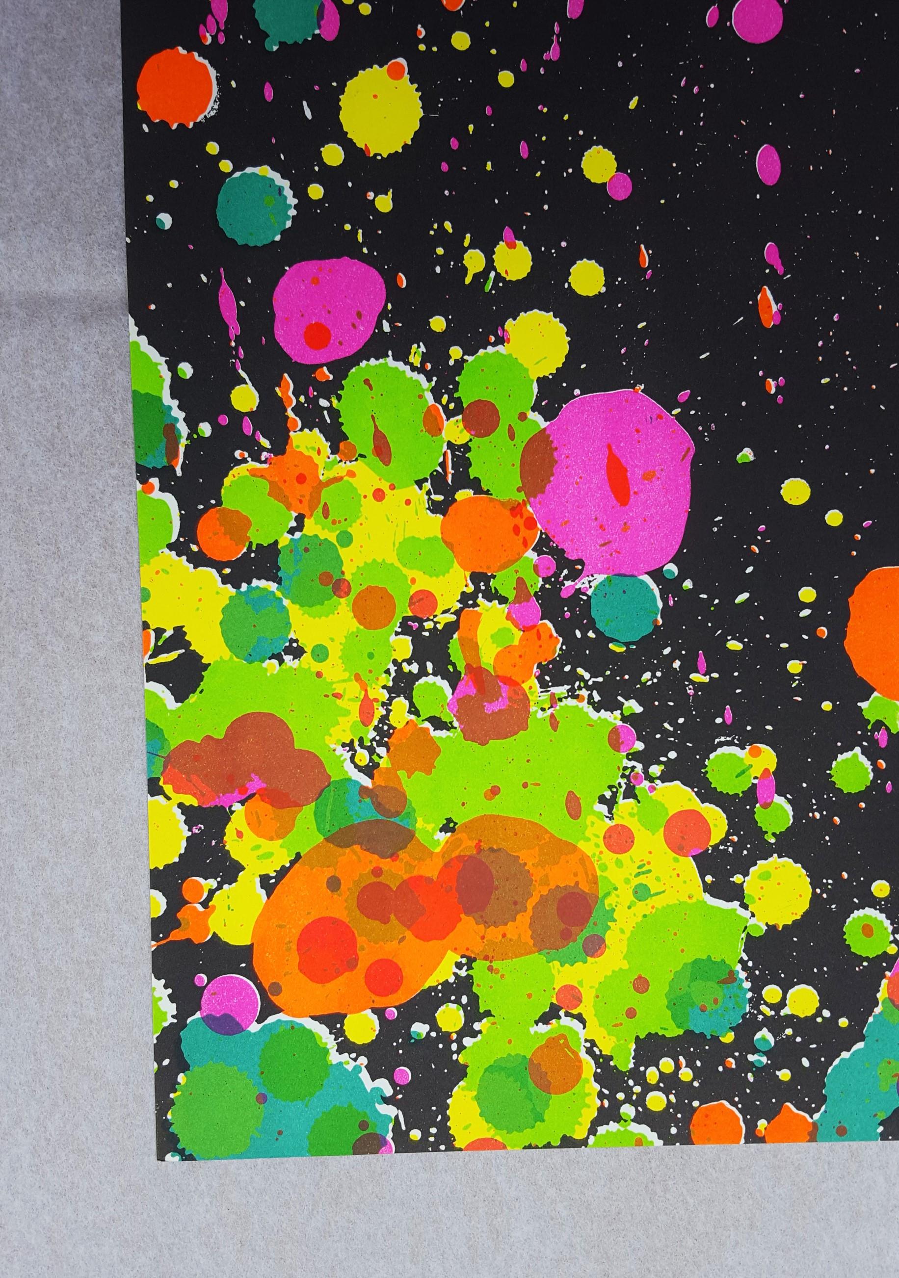 Untitled (Fresh Air School) /// Contemporary Abstract Expressionist Walasse Ting im Angebot 2