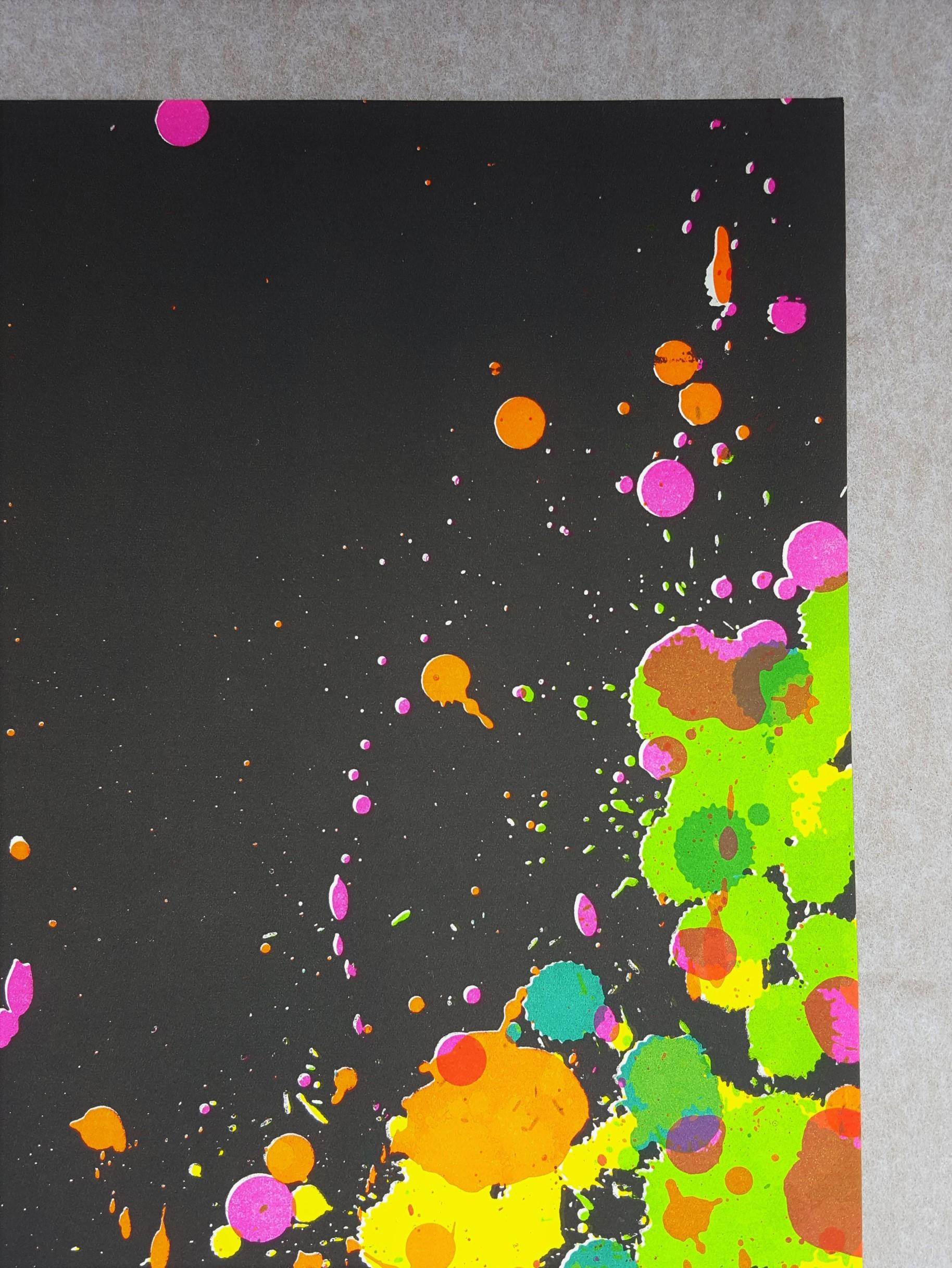 Untitled (Fresh Air School) /// Contemporary Abstract Expressionist Walasse Ting im Angebot 4