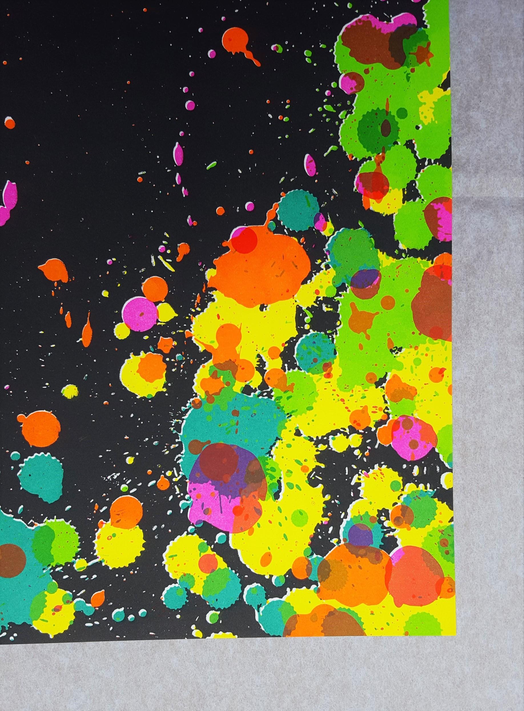 Untitled (Fresh Air School) /// Contemporary Abstract Expressionist Walasse Ting im Angebot 5