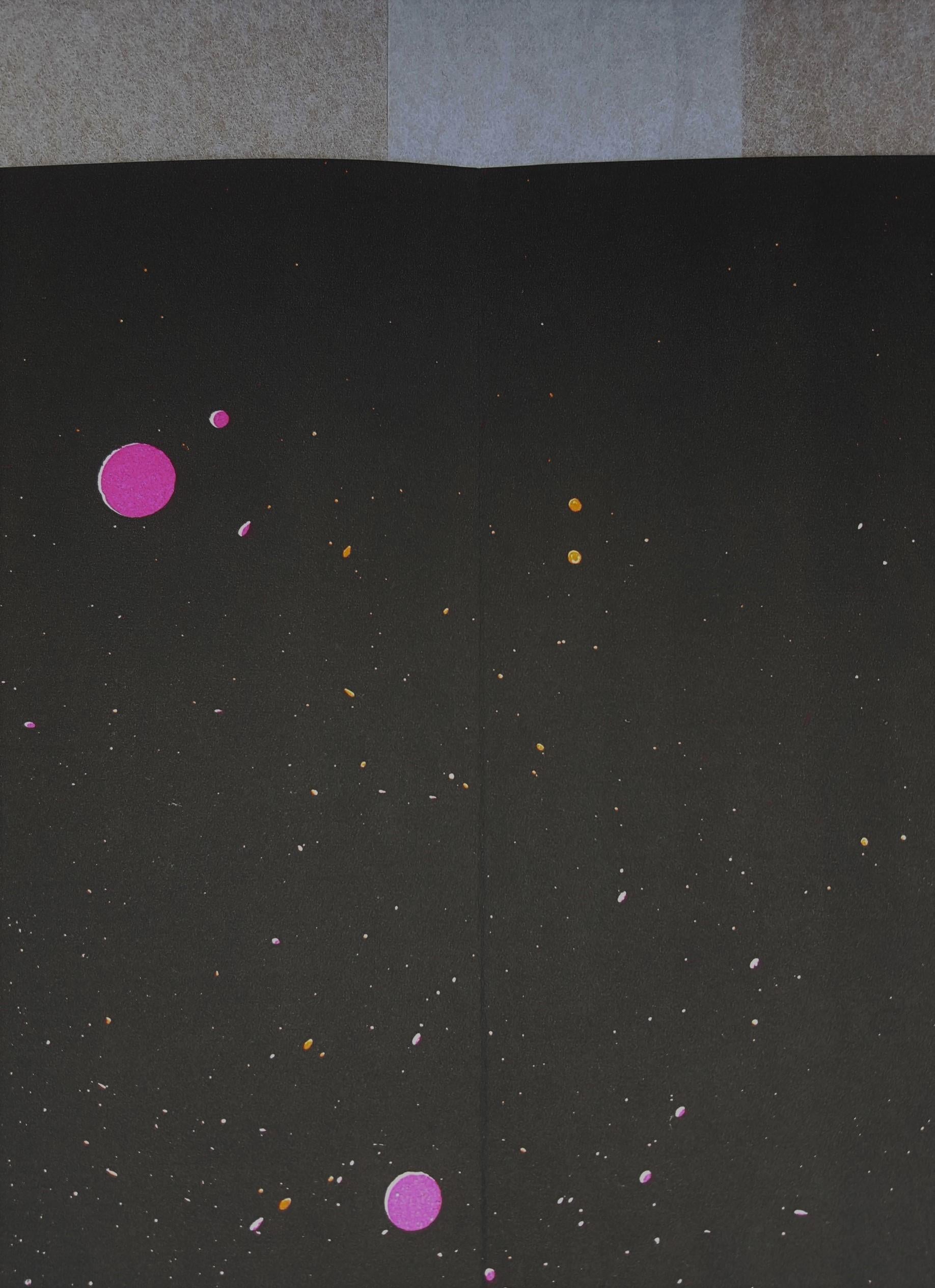 Untitled (Fresh Air School) /// Contemporary Abstract Expressionist Walasse Ting im Angebot 6