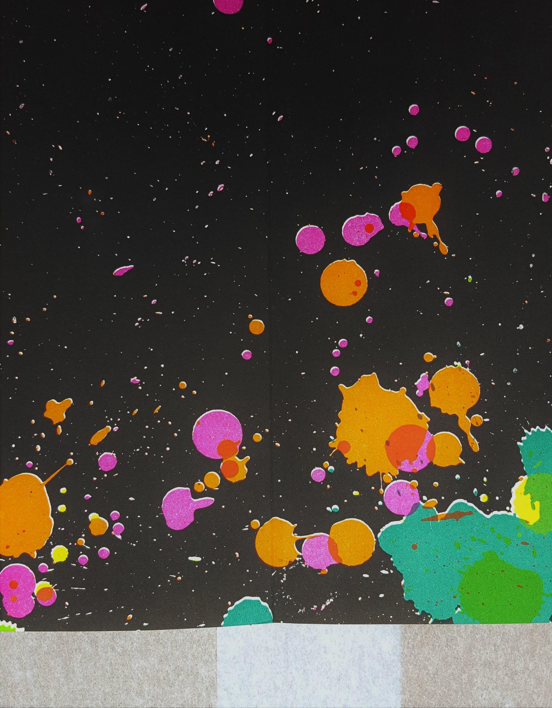 Untitled (Fresh Air School) /// Contemporary Abstract Expressionist Walasse Ting im Angebot 7