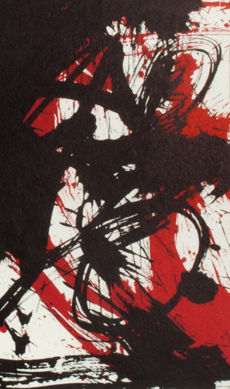 Senza titolo (Poster della Martha Jackson Gallery)
Litografia, 1960
Firmato e datato a pastello rosso dall'artista
Edizione 90 (63/90)
1° stato prima delle lettere per il poster creato per la Martha Jackson Gallery, Ting Exhibition, 23 aprile - 31