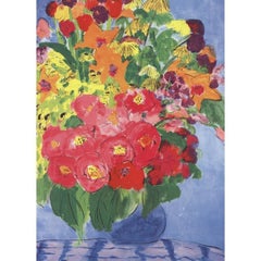 Walasse Ting 'Flowers' 1992- Offset Lithograph