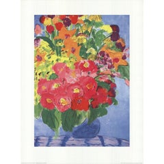 Walasse Ting 'Flowers' 1992- Offset Lithograph