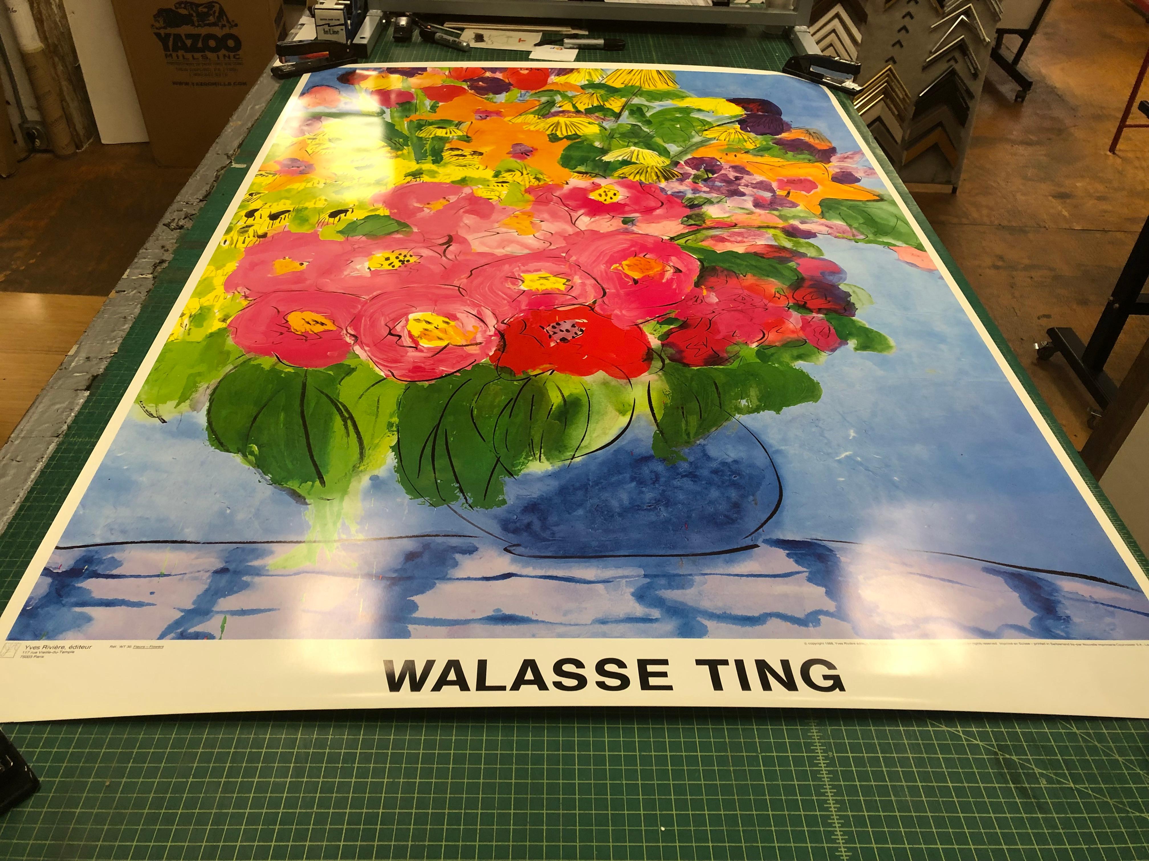 Walasse Ting-Fleurs- en vente 1
