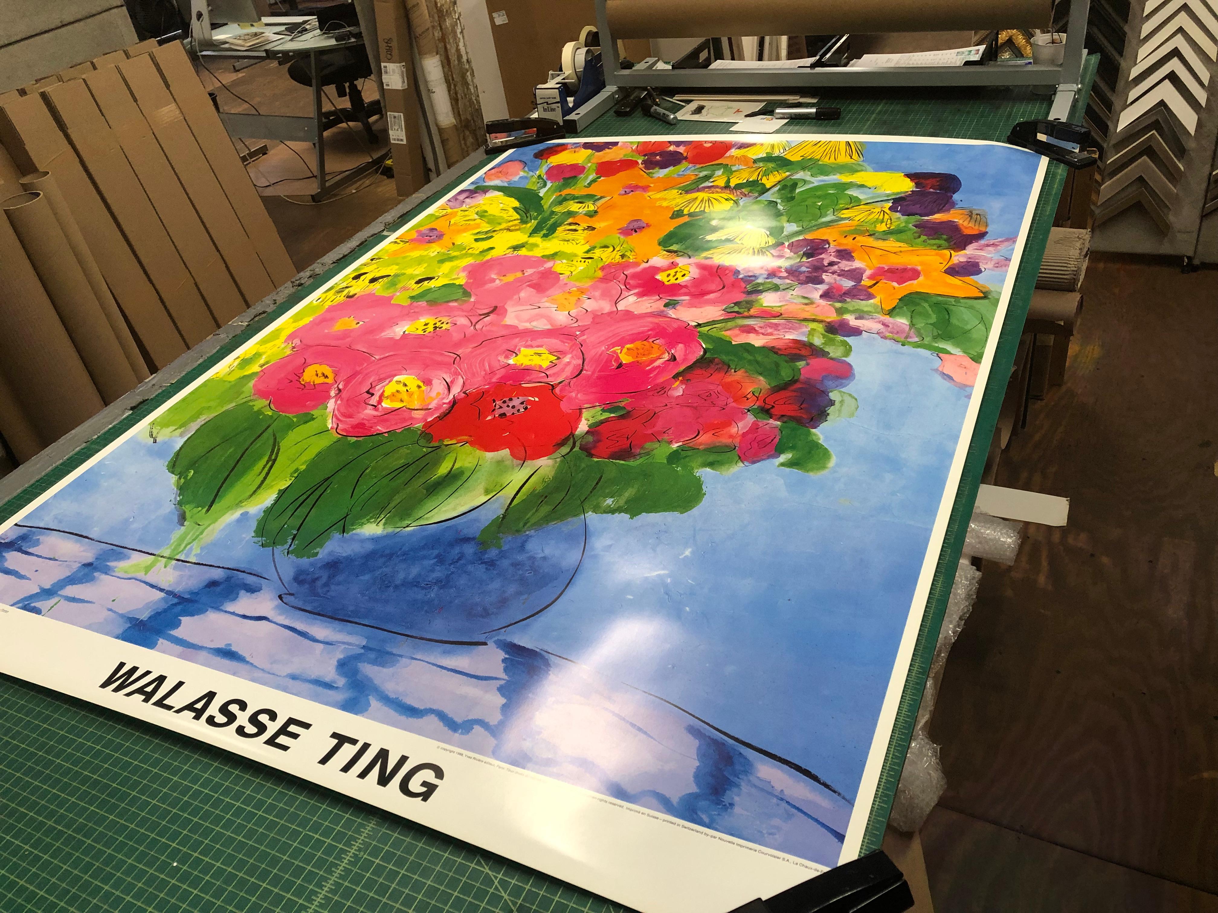 Walasse Ting-Flowers- For Sale 3