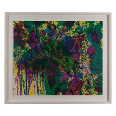 Walasse Ting - Untitled, 1968 - Abstract lithograph, framed