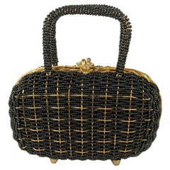 Walborg Beaded Top Handle Bag