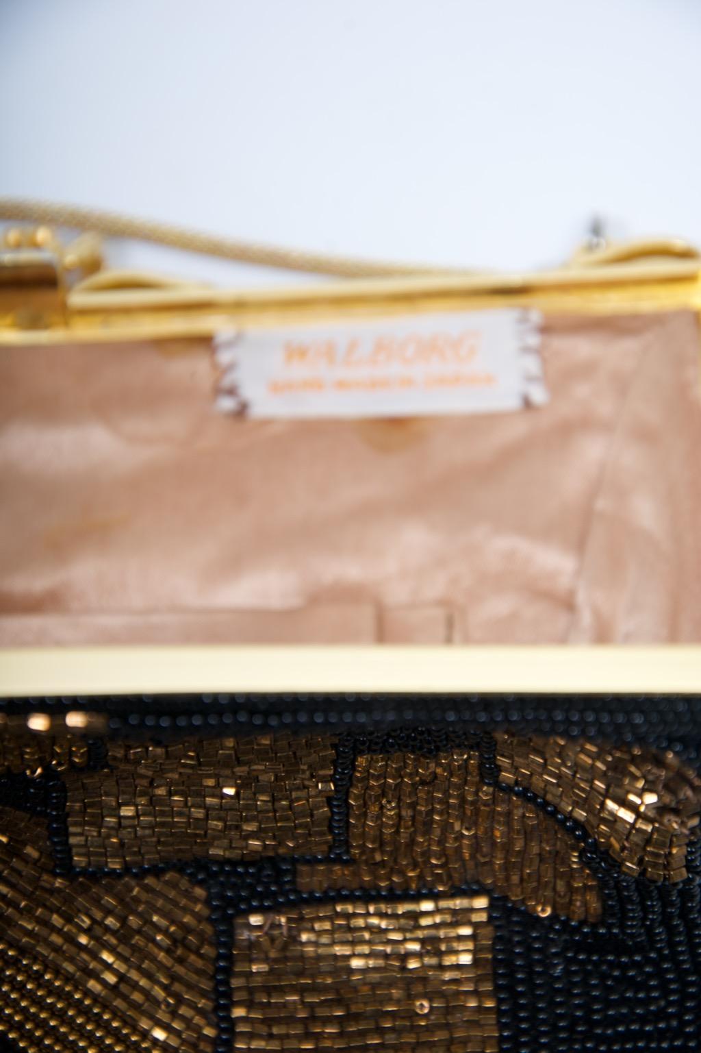 Walborg Deco-Inspired Beaded Evening Bag For Sale 5