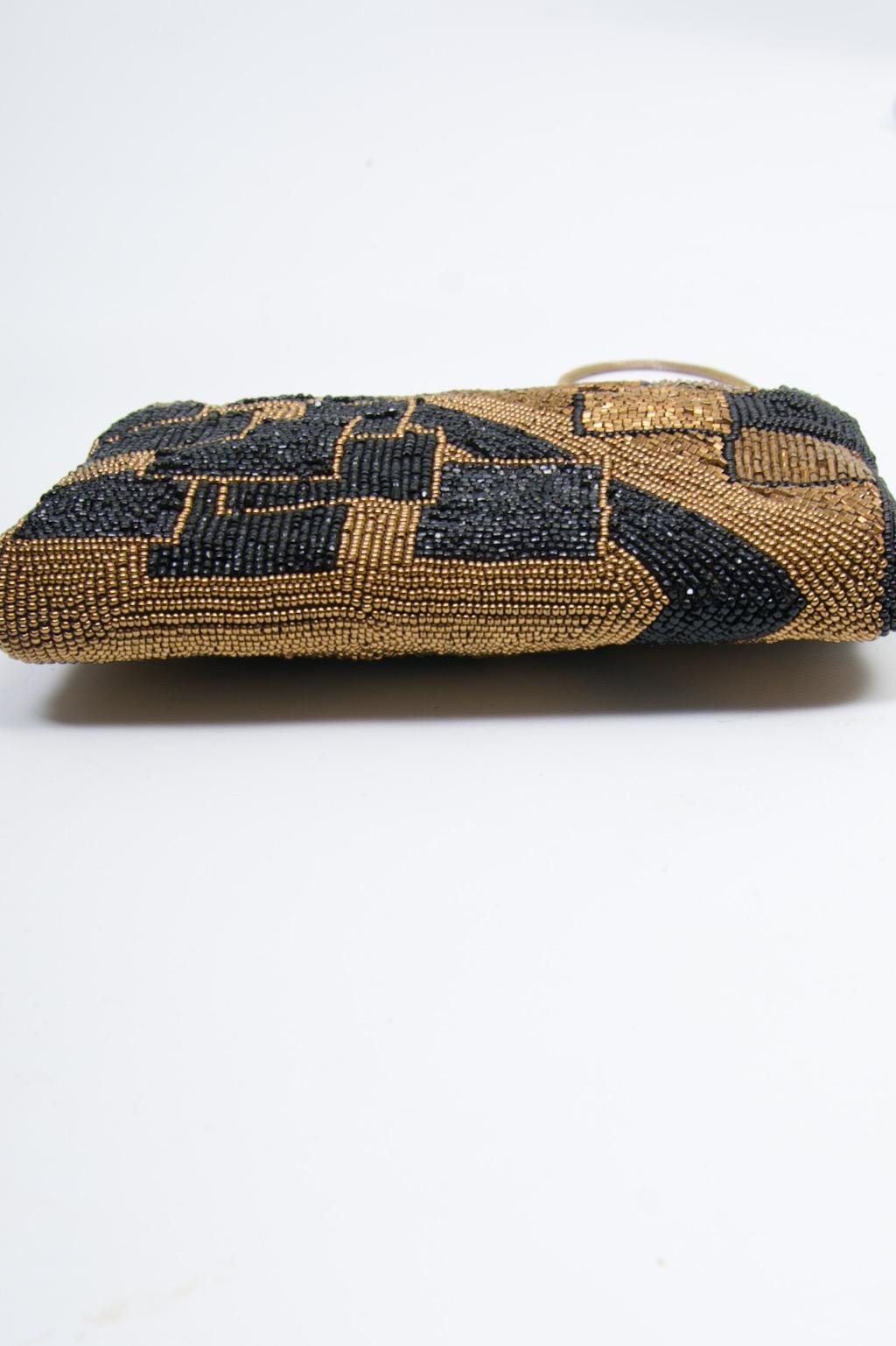 Walborg Deco-Inspired Beaded Evening Bag For Sale 3