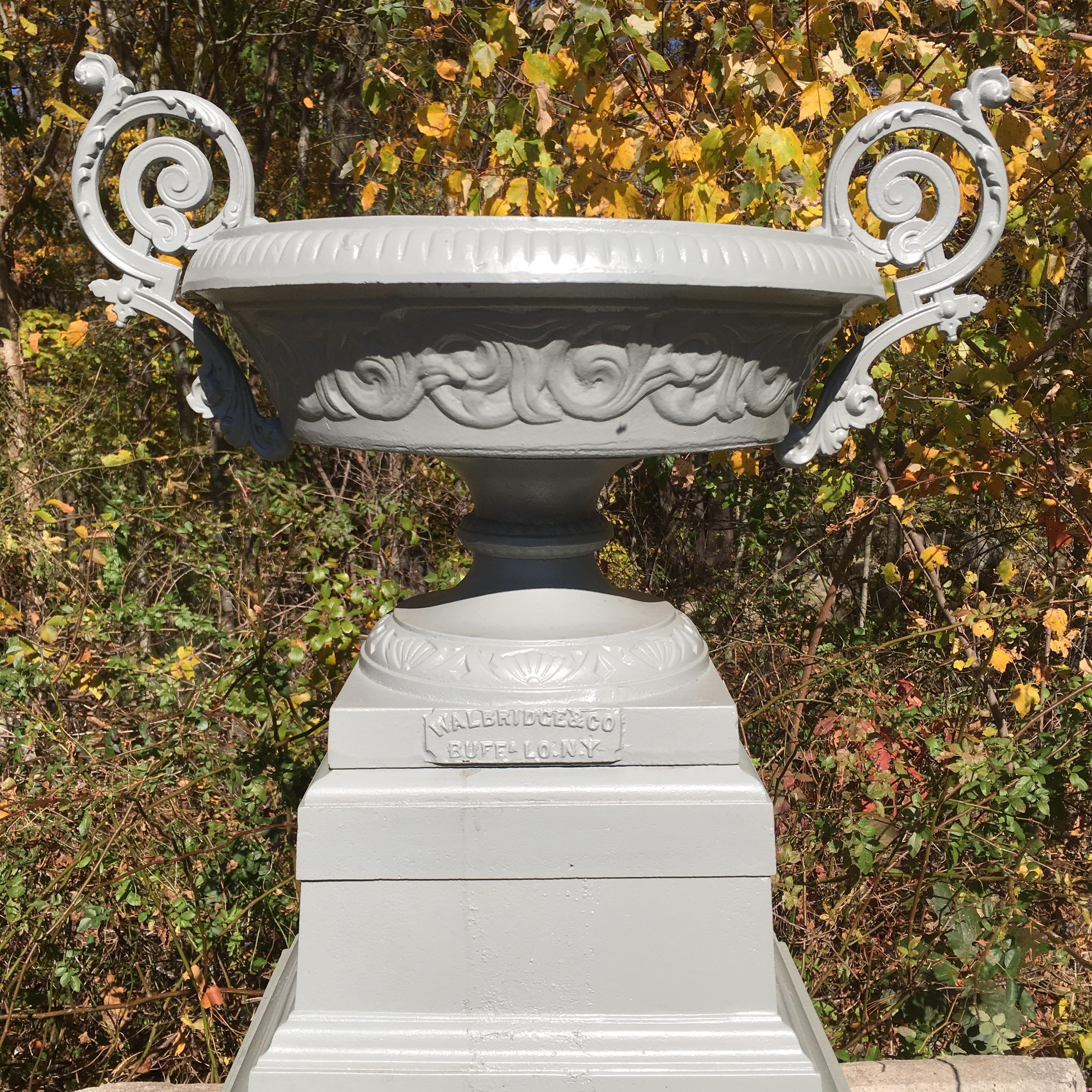 Walbridge & Co. of Buffalo Cast Iron Fountain Urn 12