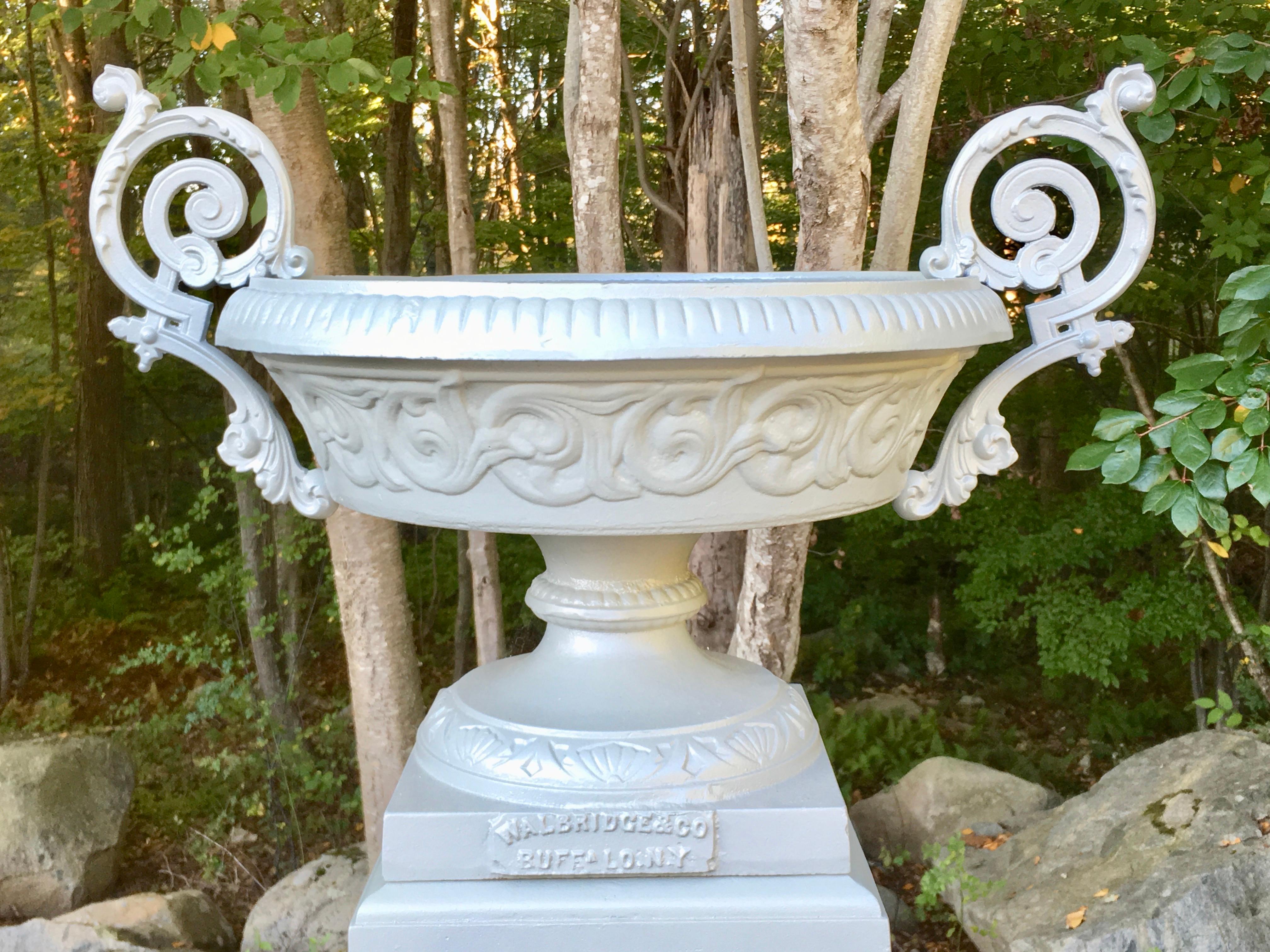 Walbridge & Co. of Buffalo Cast Iron Fountain Urn 3