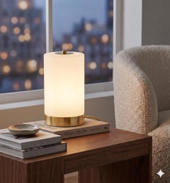 WALC - lampada da tavolo in ottone, nichel o cromo - di Candas Design