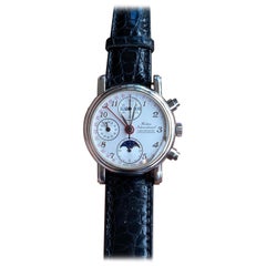 Waldan International Chronometer Chronographe Platin Uhr