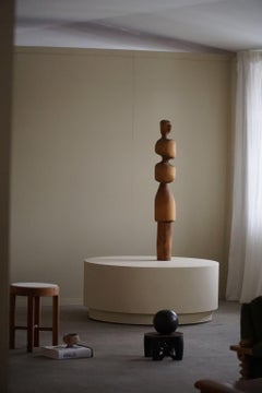 Waldemar Sjölander, grande sculpture en bois, Suède, The Modernity, 1966