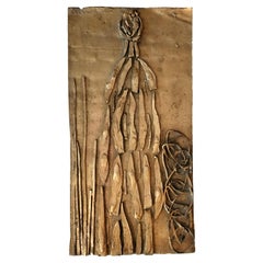 Waldemar Sjölander Male Figure Bronze Plaque Sculpture