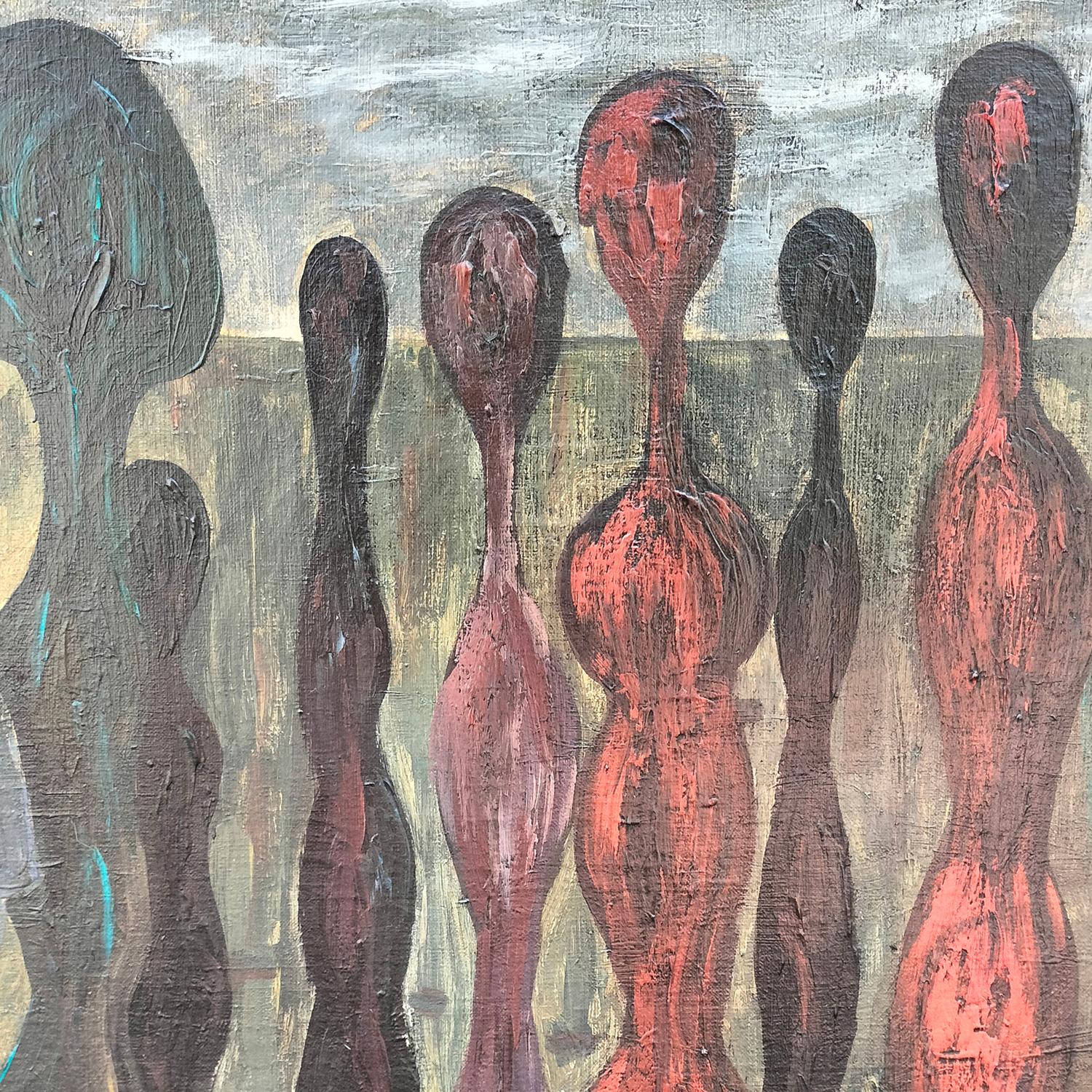 Messicano Waldemar Sjölander Pittura olio su tela senza titolo in vendita