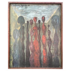Waldemar Sjölander Pittura olio su tela senza titolo