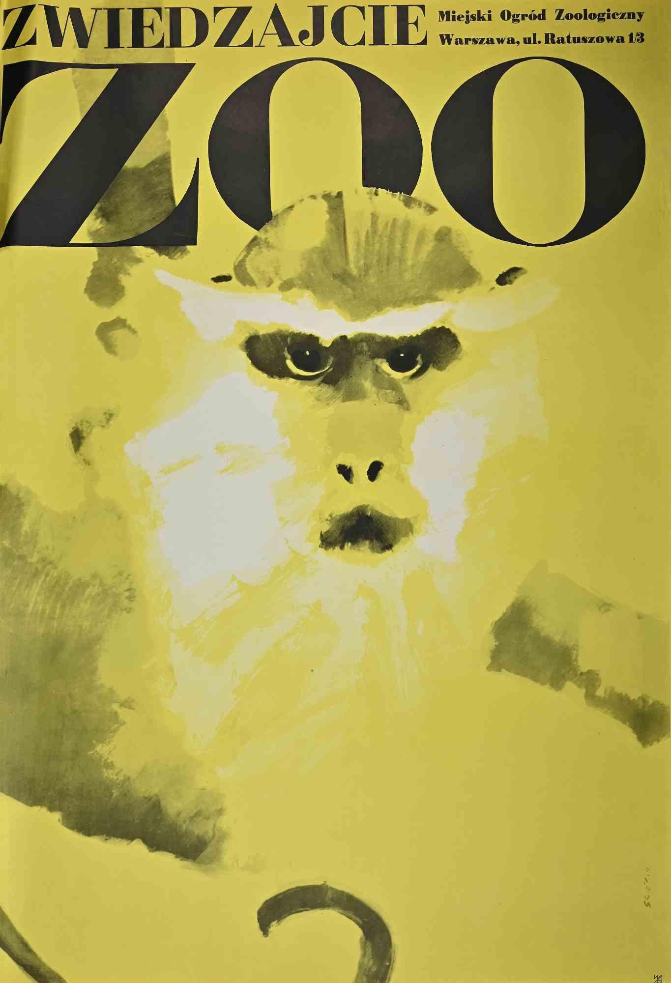 Zoo - Poster vintage est un poster vintage réalisé par M. Swierzy, en 1974.

Impression offset en couleur.

Signé dans la plaque.

Bon état, sauf quelques coupures dans les marges.